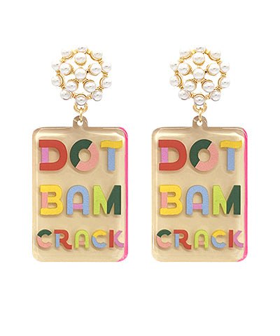 Bam Dot Crack Earrings