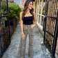 Far Out High Rise Wide Leg- Cool Cat