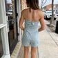 Vista Marina Romper- Dusty Blue