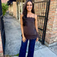 Z Supply Roselle Lace Cami-Cocoa Bean