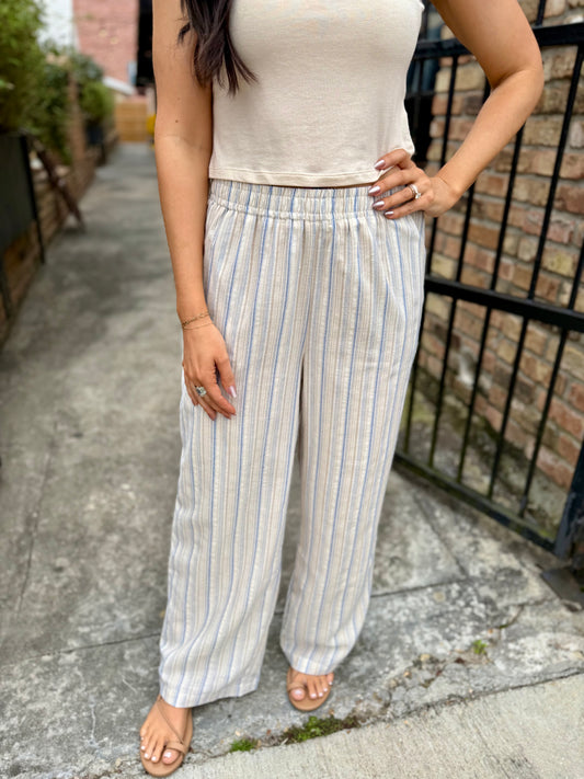 The Lands Pullon Pants- Blue Multi