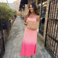 Ombre Maxi Dress- Coral
