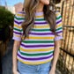 Basin MG Stripe Top- Lavender