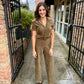 Morrison Corduroy Jumpsuit- Olive