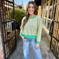 Mardi Metry Stripe Sweatshirt- Pastel