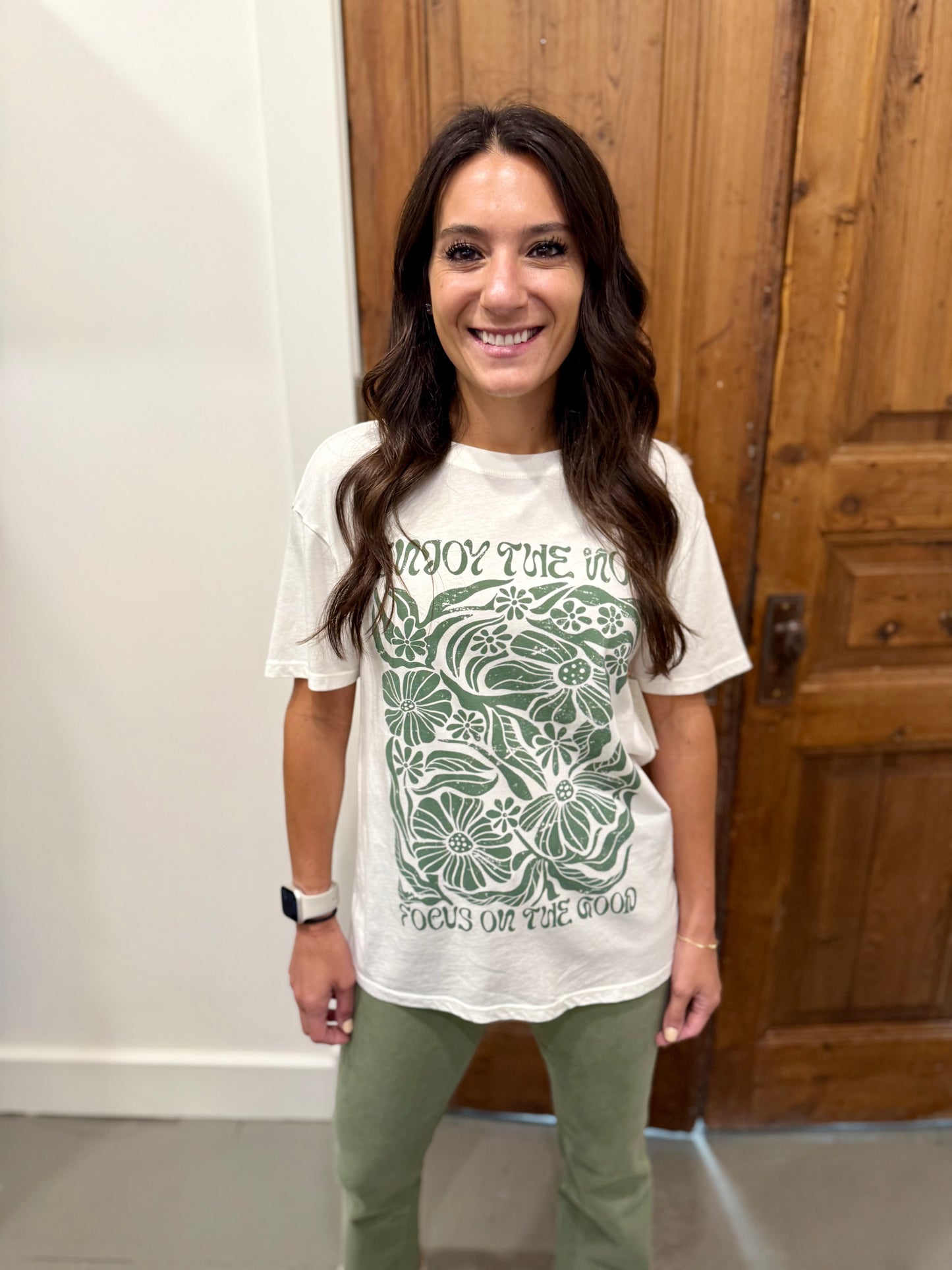 Z Supply Radiate Boyfriend Tee- Sea Salt