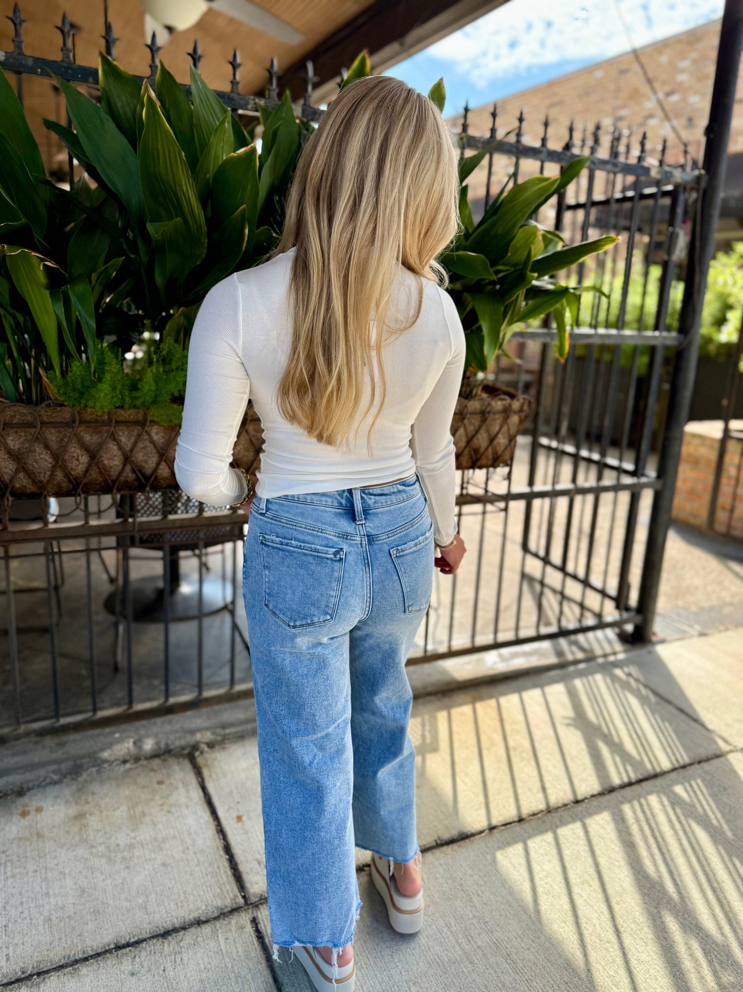 Ronan Crewneck Top- White