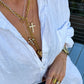 Puffy Cross Necklace