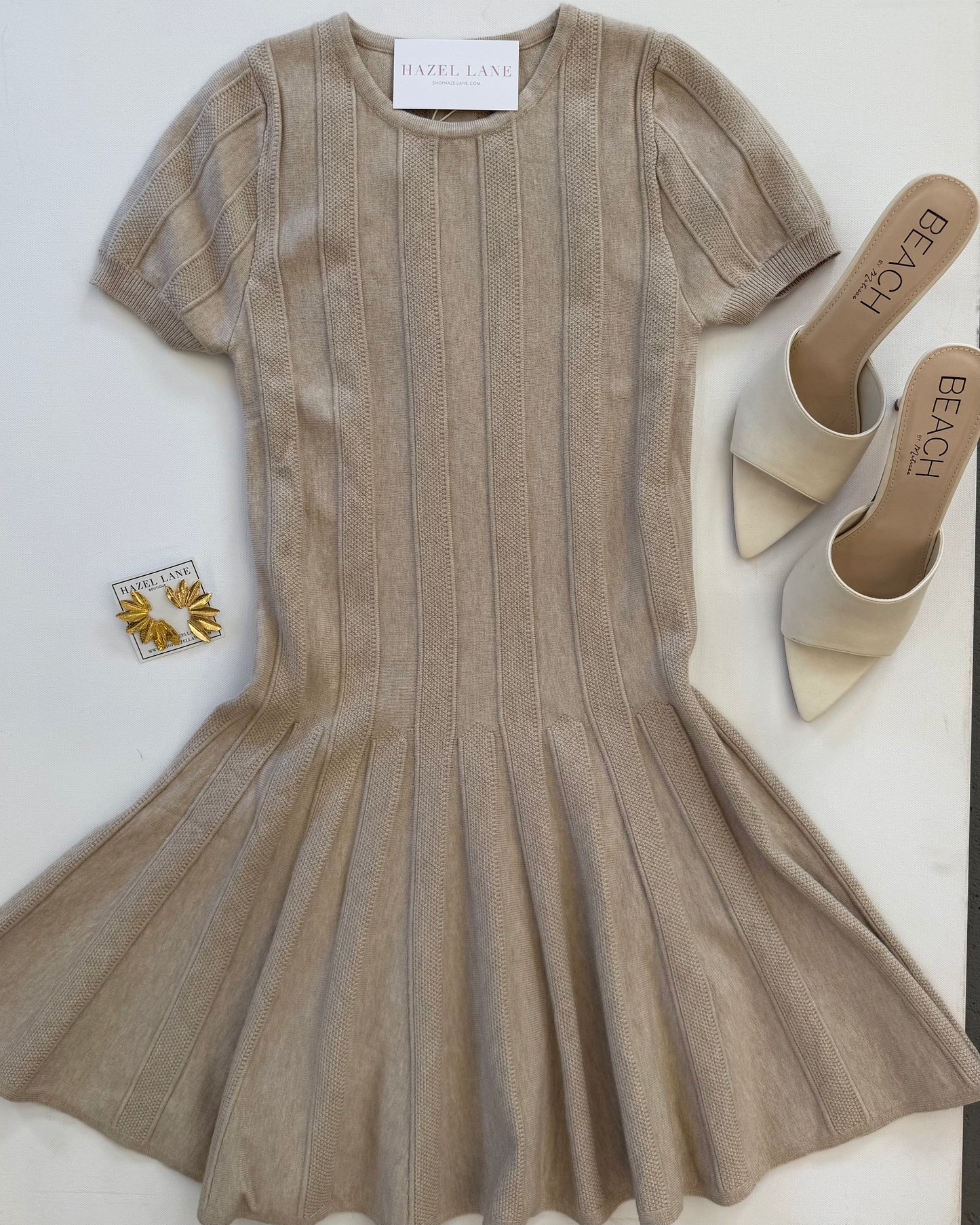 Carrie Dress- Wheat