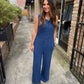 Z Supply Fiona Jersey Denim Jumpsuit
