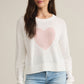 Z Supply Heart Sweater