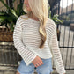 Carlita Open Knit Sweater- White