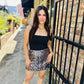 Sequin Mini Skirt- Metal