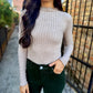 Meg (Evergreen Corduroy) HR Wide Leg Pant