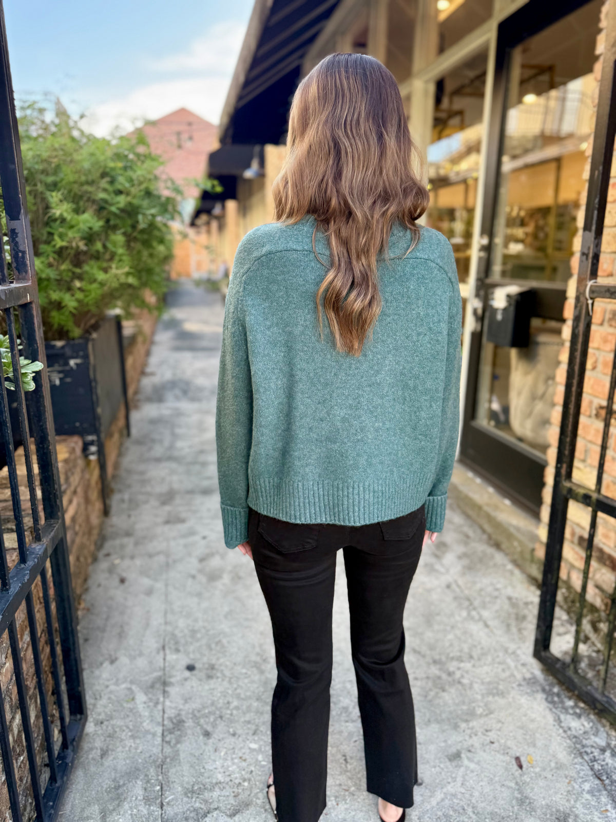Z Supply Stand In Sweater- Emerald Cove
