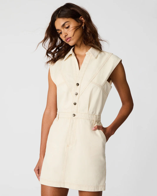 Felicite Denim Dress-Natural