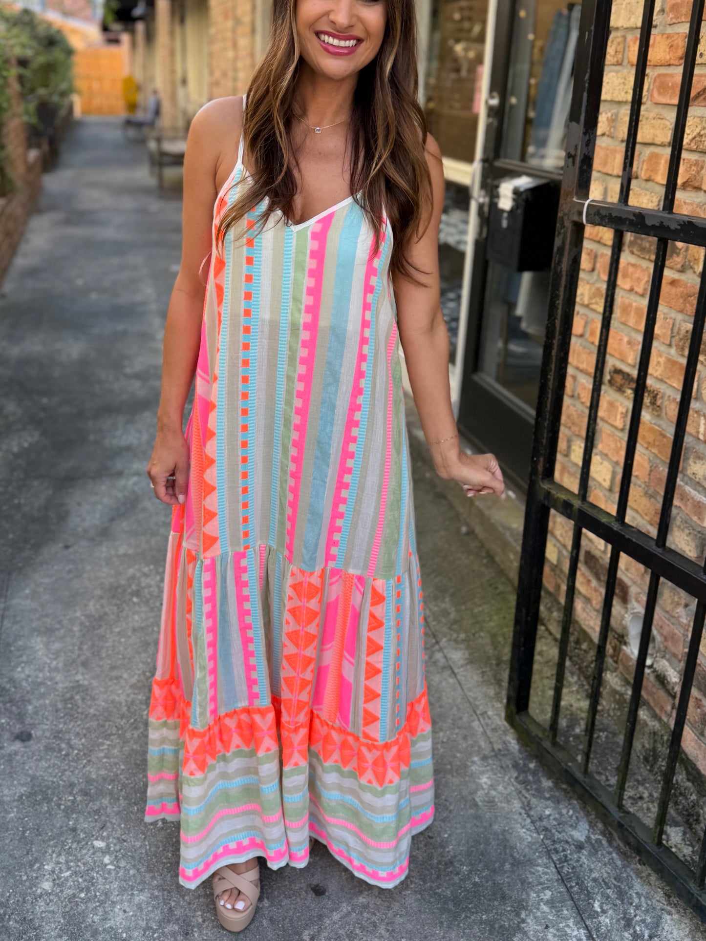 Aztec Maxi Dress