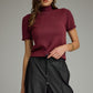 Brandon Sweater Top- Merlot