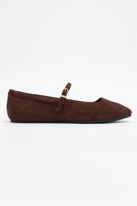Kiana Ballet Flats- Mocha