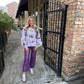 Mardi Gras Icon Sweatshirt- Lavender