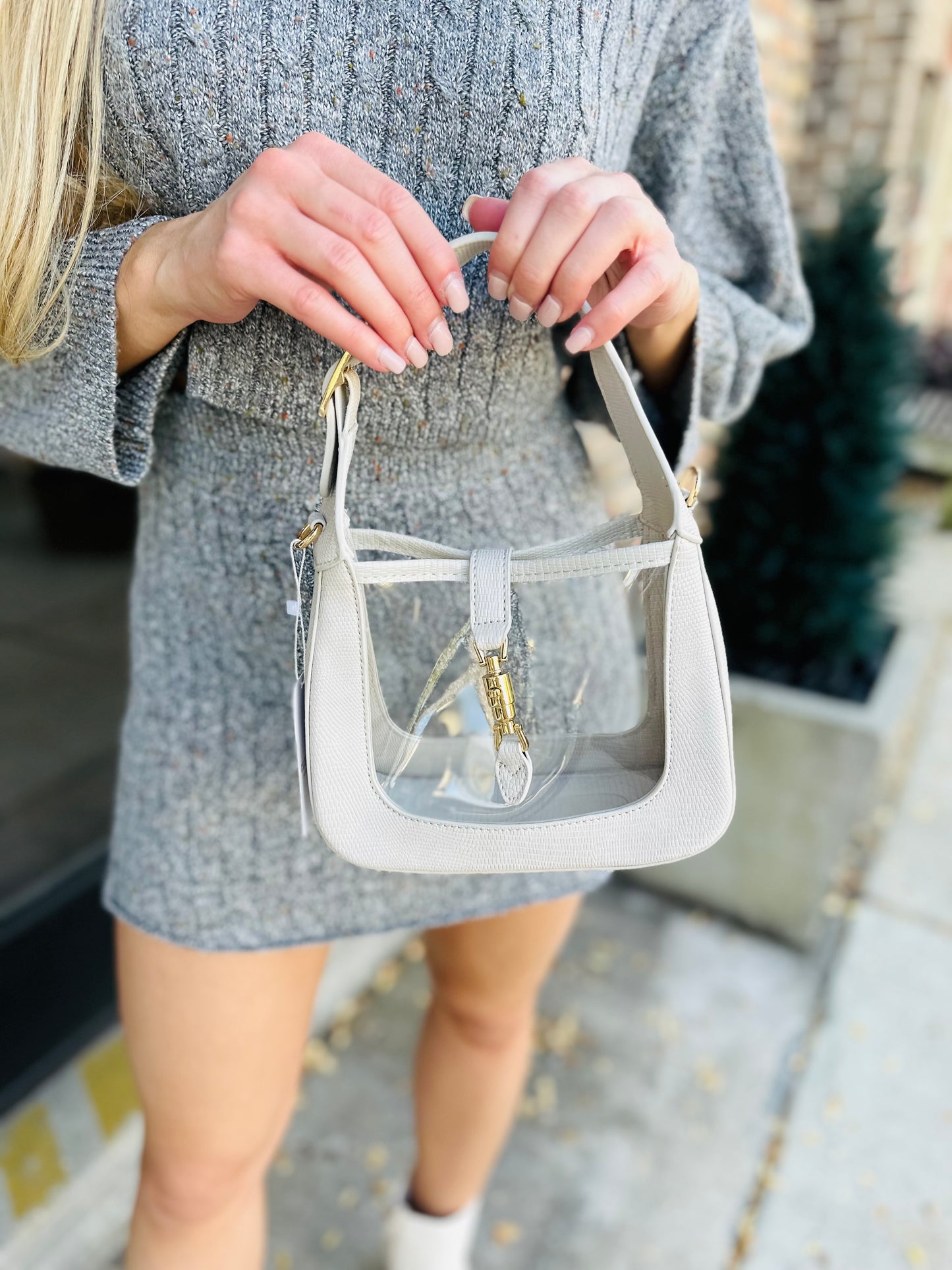 Page Clear Bag-Gold