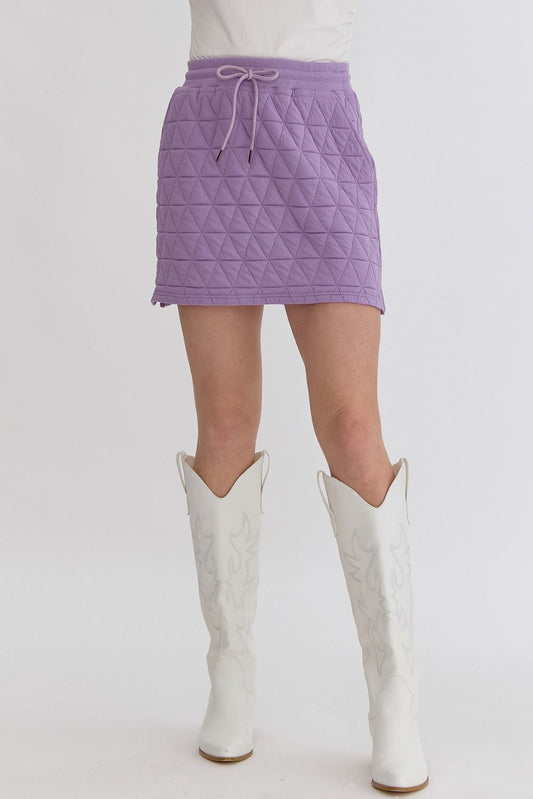 Charbonnet Textured Skirt- Lavender