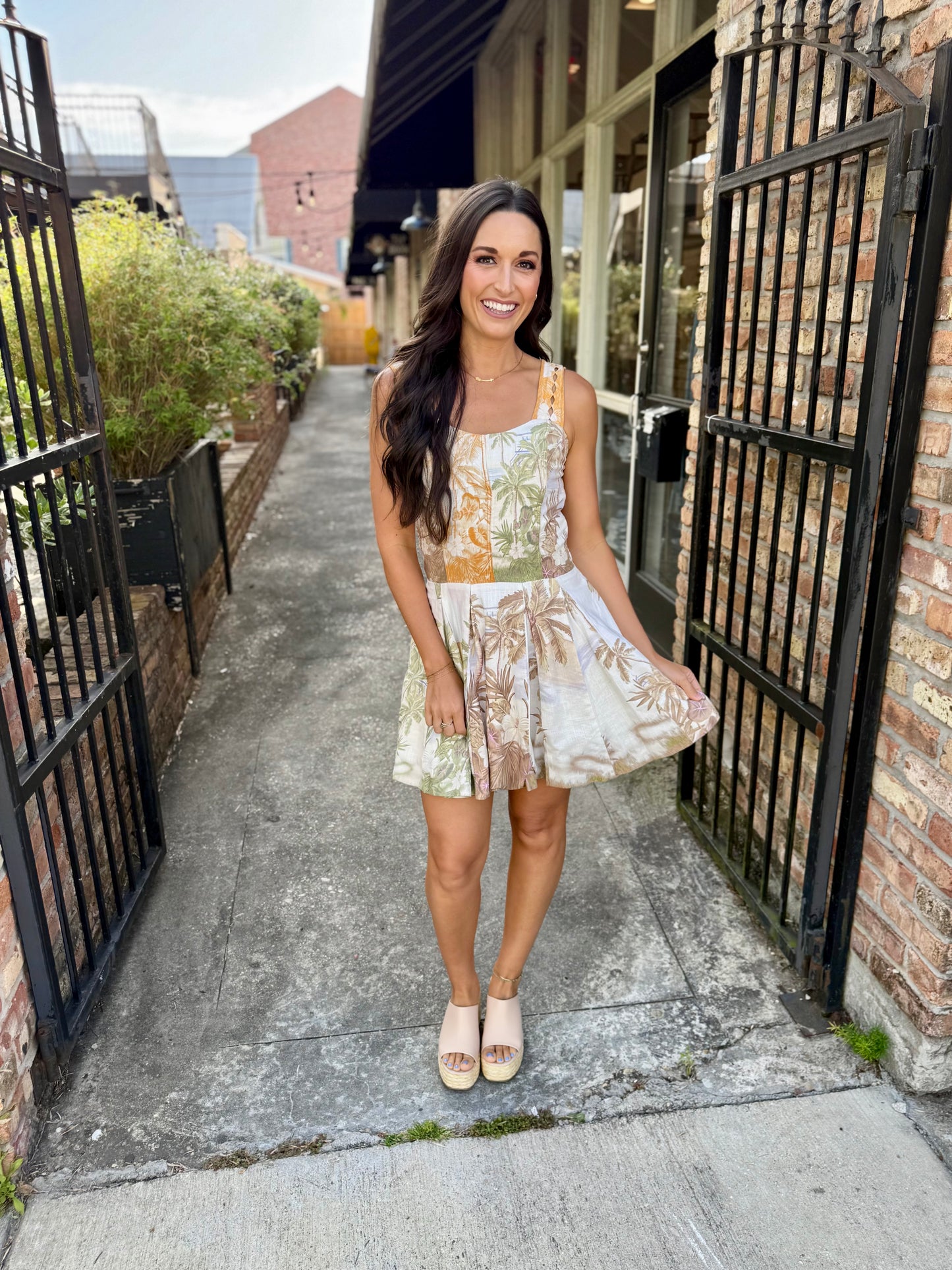 Neveah Pleating Mini Dress