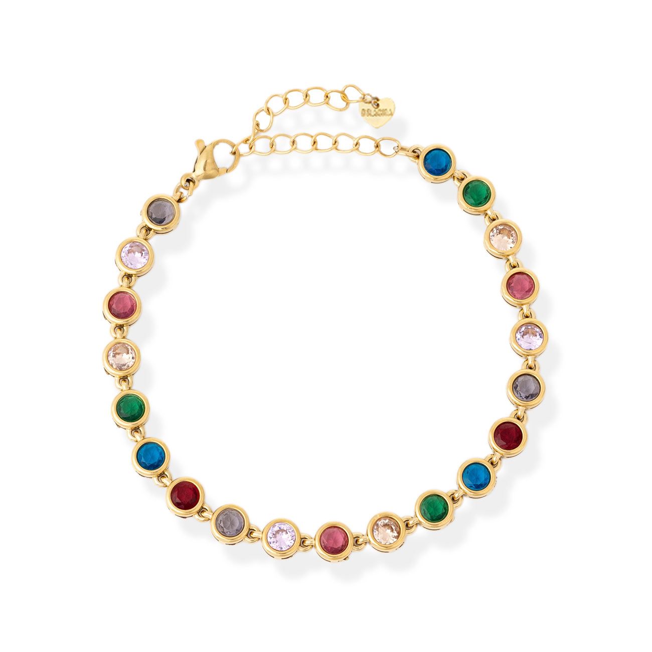 Celeste Colored Tennis Bracelet- Multi