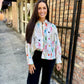 Queen Skeleton Button Up Top
