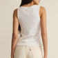 Z Supply Julian Crochet Tank- White