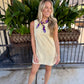 Luna Open Back Mini Dress- Butter