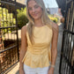 Chad Boatneck Peplum- Yellow