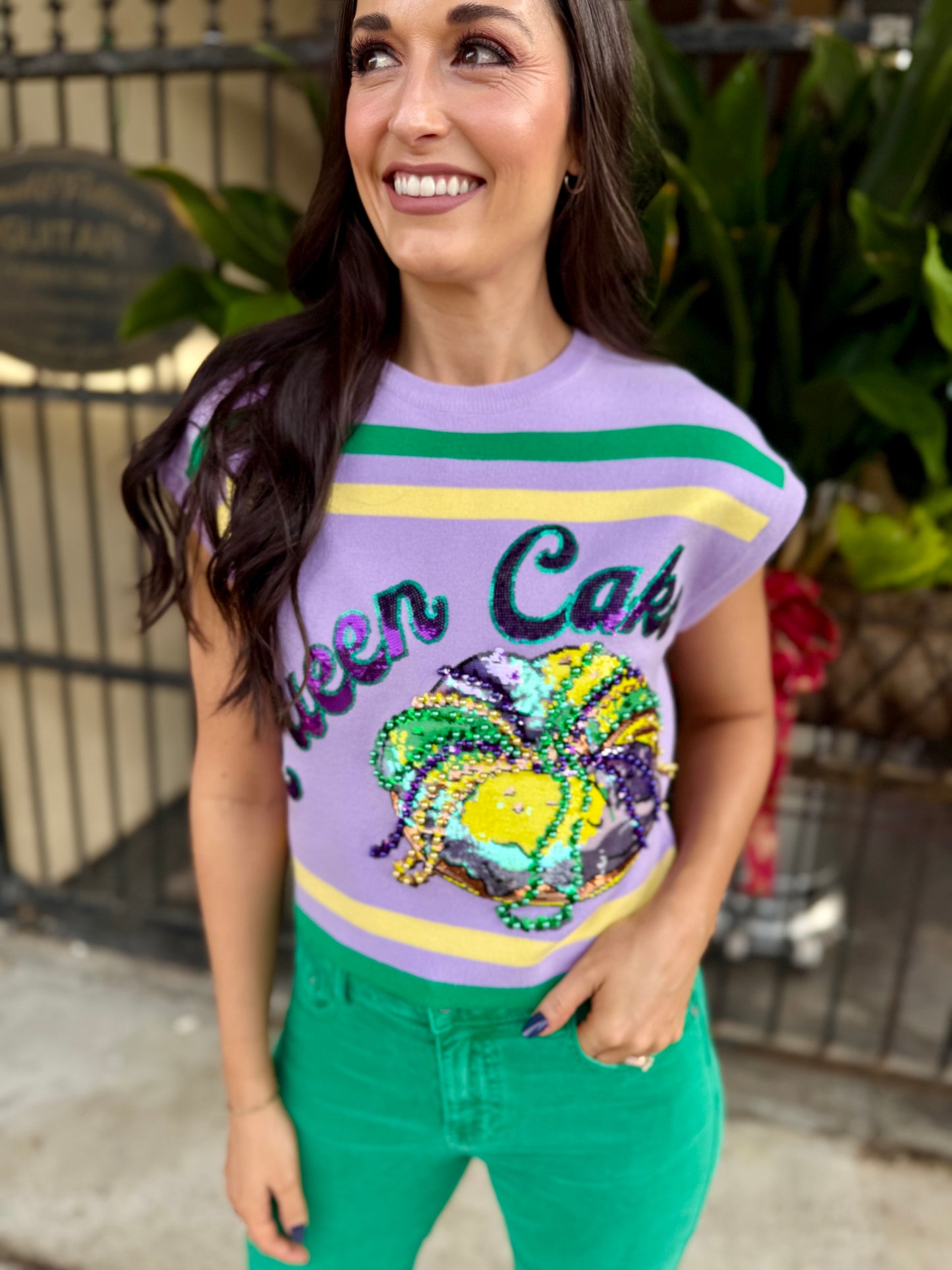 MG Queen Cake Striped Top