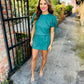 As Always Mini Skort- Green Suede