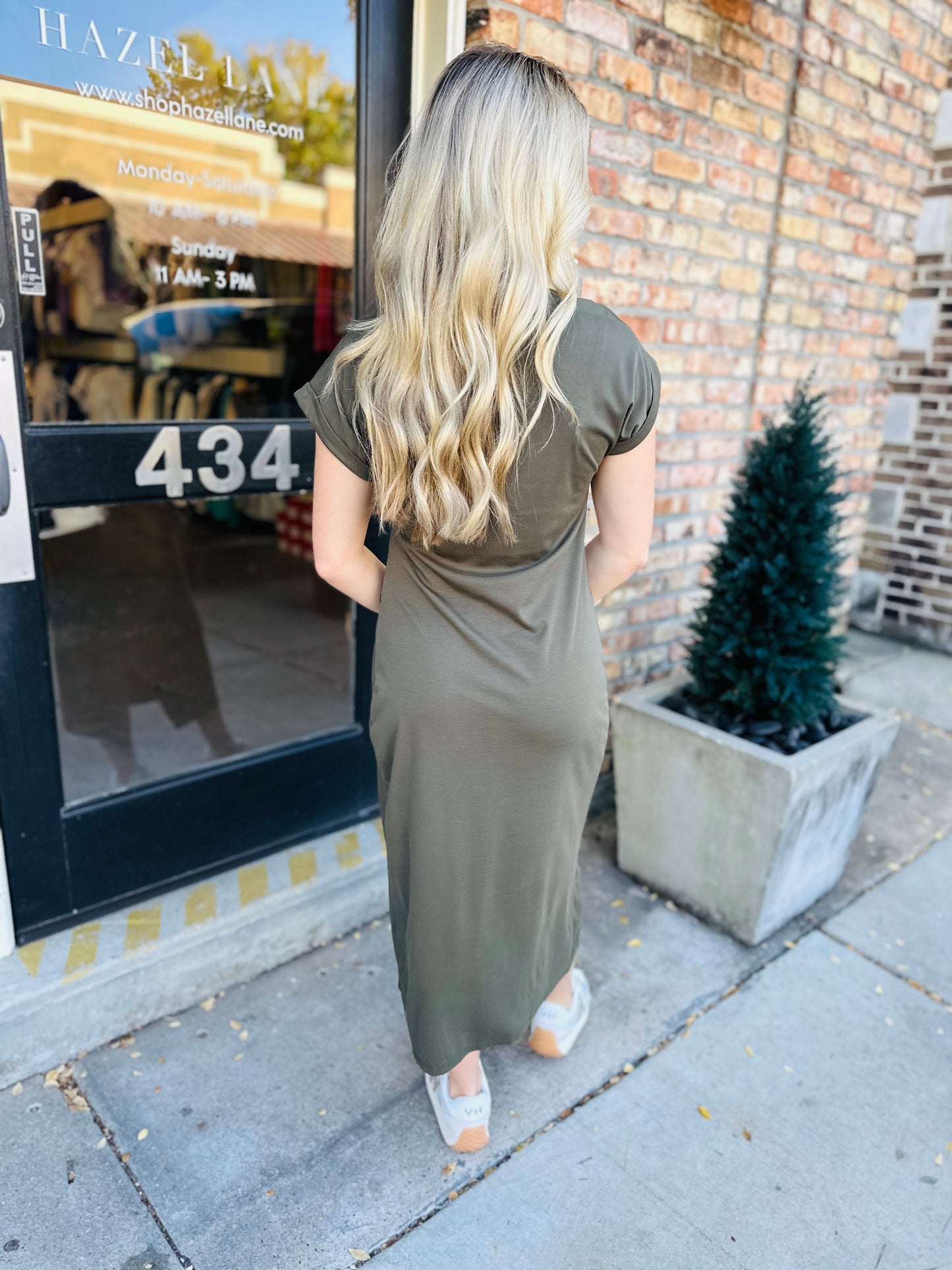 Kansas Maxi Dress- Khaki/Olive