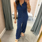 Z Supply Fiona Jersey Denim Jumpsuit