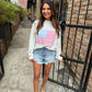 Mock American Flag Sweatshirt