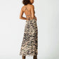 Adella Maxi Dress- Caramel Zebra