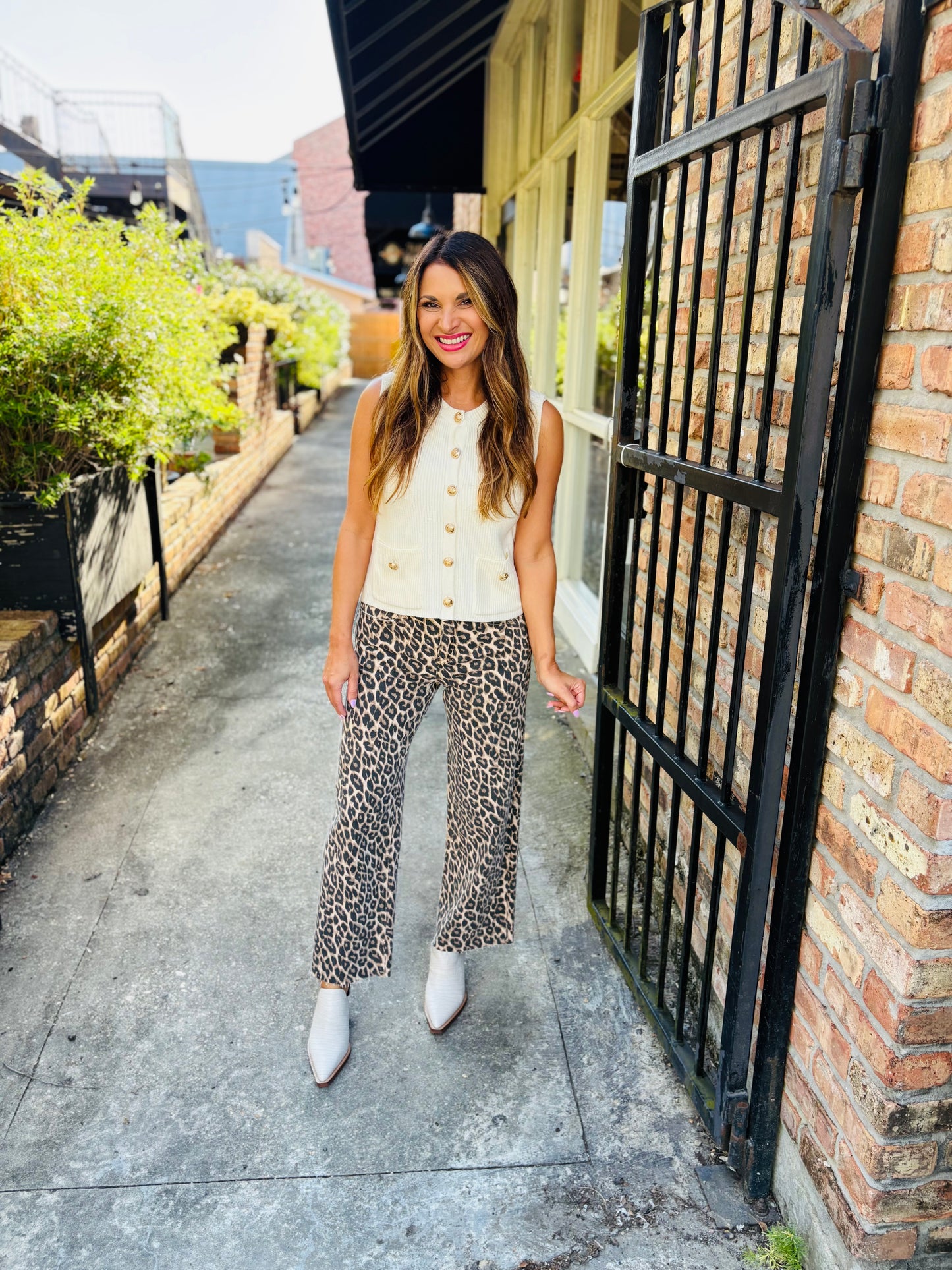 Aliya Sweater Top- Cream