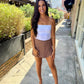 Z Supply Aerial Mini Skort- Palo Santo