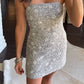 Maureen Mini Dress- Grey