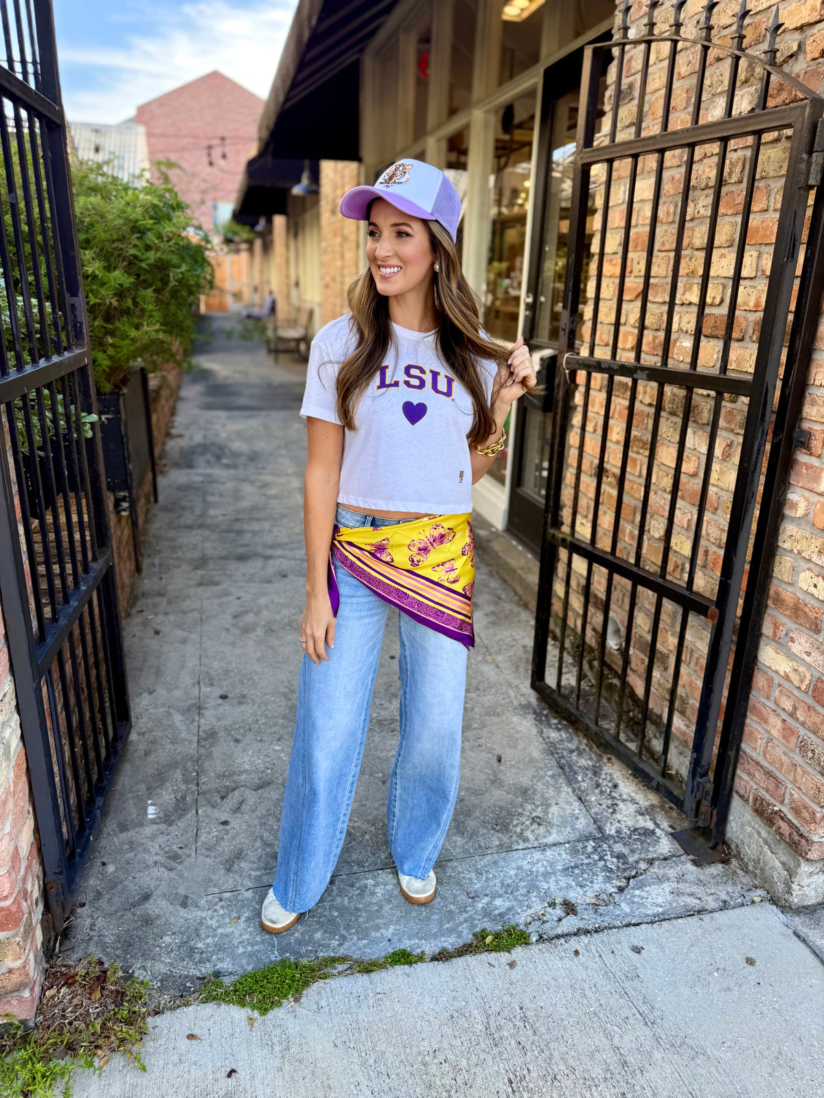32” LSU Gameday Scarf- Butterfly