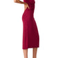 Mo Dress- Beet Red