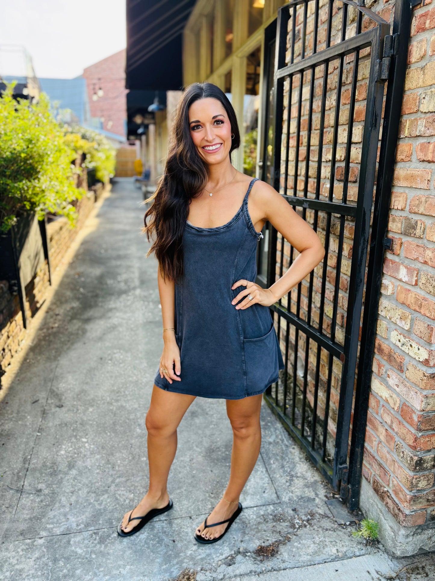 Z Supply Jet Set Dress- Black Sand