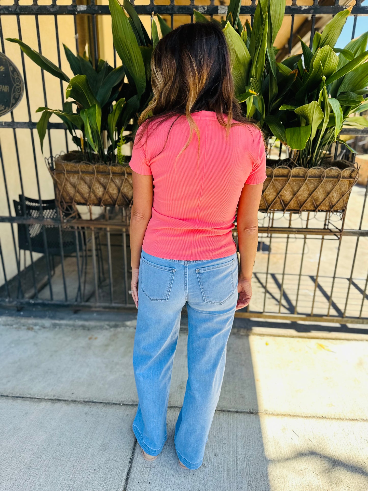 Z Supply Sirena SS Tee- Sunset Pink