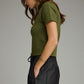 Brandon Sweater Top- Olive