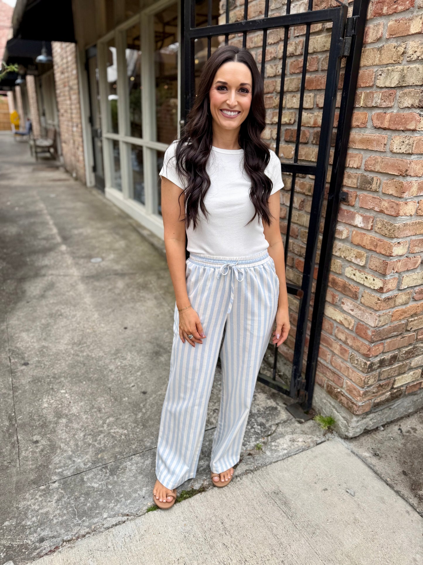 Betty Basic Ribbed Tee- Off White