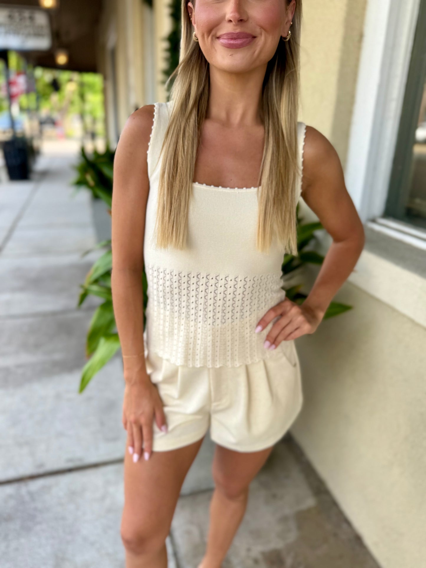 Sevilla Top- Eggshell