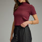 Brandon Sweater Top- Merlot