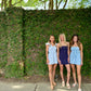 Starlet Gingham Romper- Sky Blue